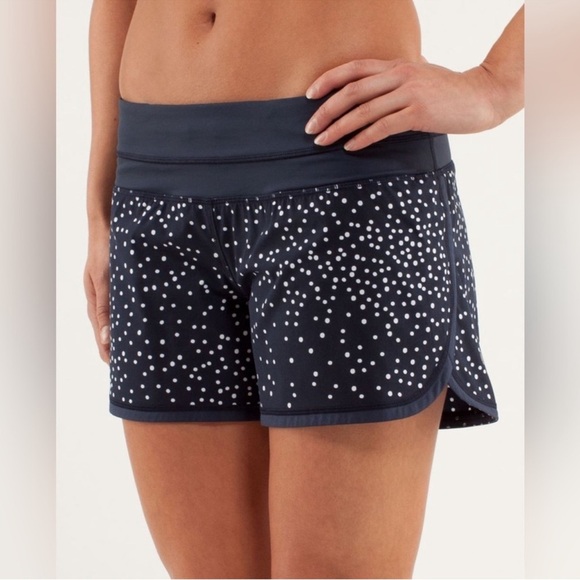 Lululeomon  groovy run short petit dot inkwell SZ6 - Picture 3 of 11